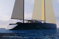 bateau Arkona 120' monocoque voile - design Luc Simon (architecte naval).