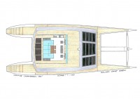 Arkona 130': un catamaran voile high tech, design Galileo Yacht Simon - construction chantier naval de Kénitra (Maroc).