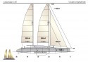 Arkona 165': un catamaran voile high tech, design Galileo Yacht Simon - construction chantier naval de Kénitra (Maroc).