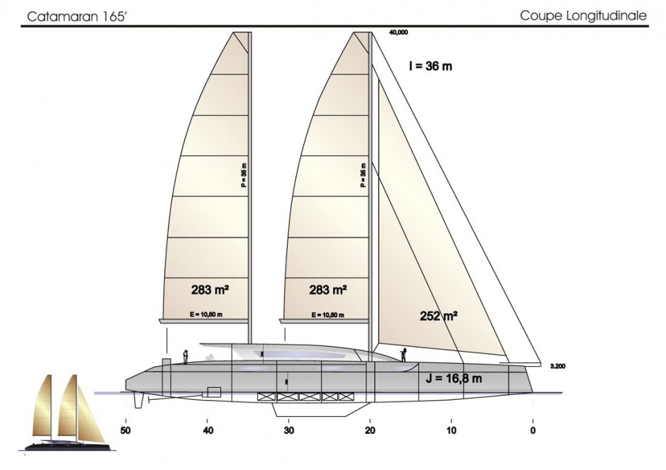 Arkona 165': un catamaran voile high tech, design Galileo Yacht Simon - construction chantier naval de Kénitra (Maroc).