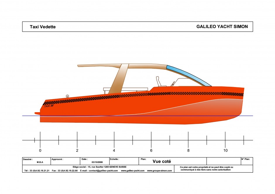 Arkona 38' Taxi Noumea mono moteur - architecture navale et design Galileo Yacht Simon