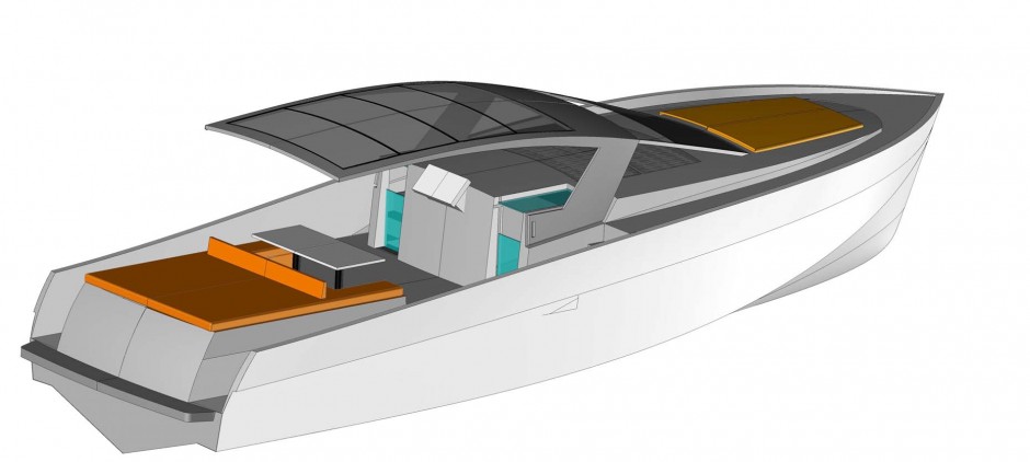 Arkona 45' monocoque moteur par Luc Simon architecte naval & designer