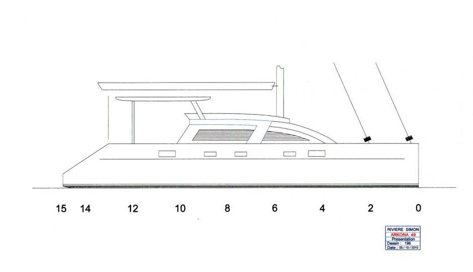 Arkona 49' multicoque voile par Luc Simon, architecte et designer naval