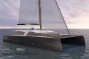 L'Arkona 77’ un yacht de luxe, catamaran en construction au chantier naval de Kénitra (Maroc). Design Luc Simon.