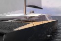 L'Arkona 77’ un yacht de luxe, catamaran en construction au chantier naval de Kénitra (Maroc). Design Luc Simon.