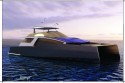 L'Arkona 78' multicoque moteur par Luc Simon, architecte naval et constructeur de bateau. Un catamaran de luxe high Tech, performant et design.