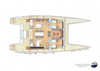 L'arkona 85' : un catamaran voile high tech, design Galileo Yacht Simon - construction chantier naval de Kénitra (Maroc).