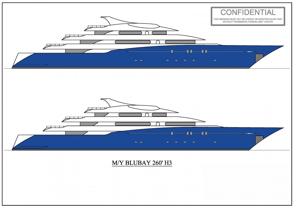 Le Blubay 260' monocoque moteur