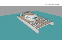 Le Blubay 80 Day Charter passager, catamaran multicoque moteur, par Luc Simon architecte naval, constructeur de bateau