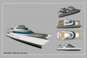 Le Blubay 85, catamaran multicoque moteur, par Luc Simon architecte naval, constructeur de bateau