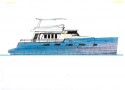 Esquisse kéréon 60' multicoque moteur par Luc Simon, architecte naval et constructeur de bateau.