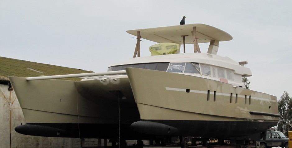 Le Kéréon 78', un design de Luc Simon, un construction du chantier naval du groupe Simon à Kénitra (Maroc).