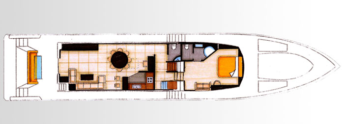 Kéréon 85' power monocoque moteur par Luc Simon architecte naval & designer