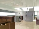 Intérieur du Le Montara 105, multicoque de luxe, conception Luc Simon, architecte naval.
