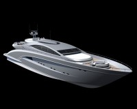 Le Montara 154', bateau futuriste, yacht design par les architectes navals Simon, Dodelande & Laraki