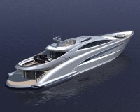 Le Montara 154', bateau futuriste, yacht design par les architectes navals Simon, Dodelande & Laraki