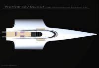 Le Montara 163' trimaran rapide, design naval : Luc Simon et Gilles Vaton