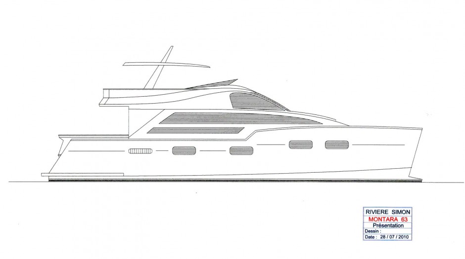 Montara 63' , bateau multicoque moteur par Luc Simon, architecte et designer naval.