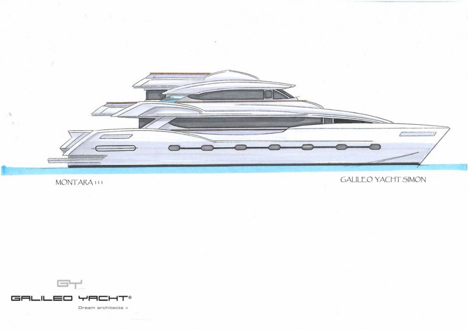 Le Montara 111' catamaran, multicoque moteur, concept Luc Simon architecte naval