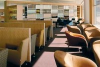 Aménagement de l'espace lounge pour Qantas British Airway, Aéroport de Sydney, by Luc Simon & Axel Kraus.
