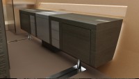 Design intérieur Arkona yacht 67' : meuble de la cabine