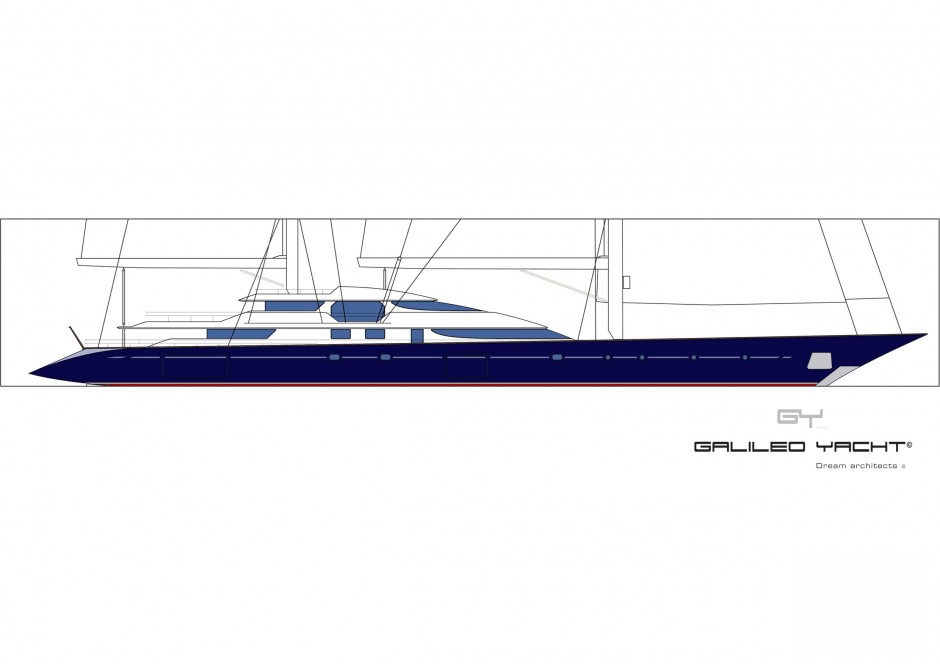 Galiléo Yacht monocoque Voile 80 pieds par Luc Simon architecte naval & designer