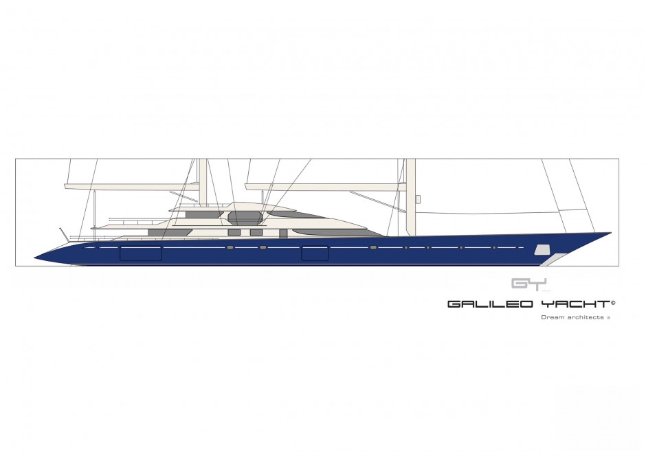 Galiléo Yacht monocoque Voile 80 pieds par Luc Simon architecte naval & designer