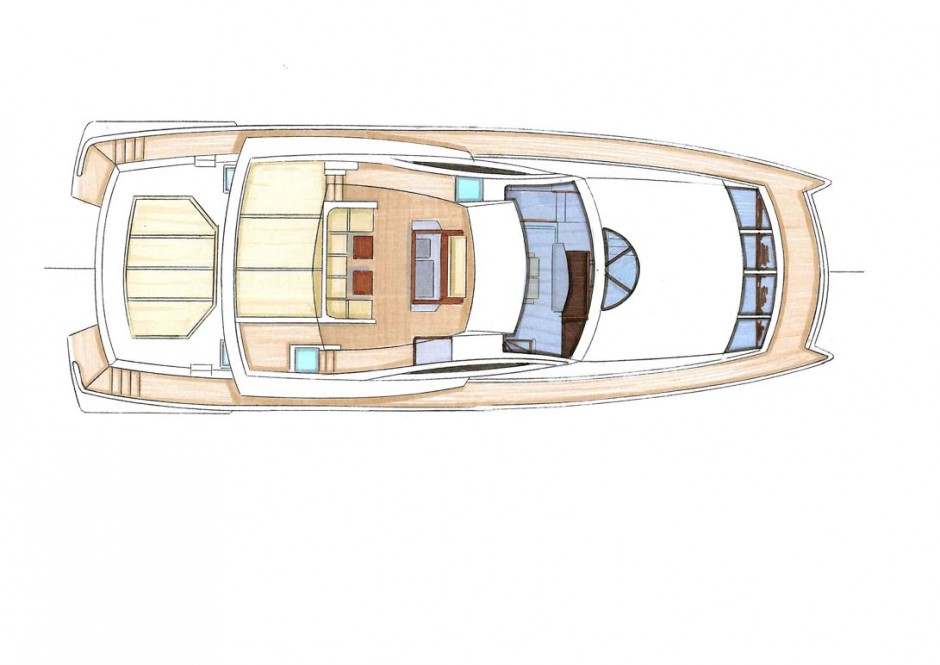 Le Montara 57' cata moteur par Luc Simon architecte naval & designer