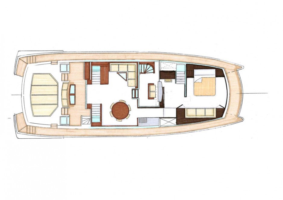 Le Montara 57' cata moteur par Luc Simon architecte naval & designer